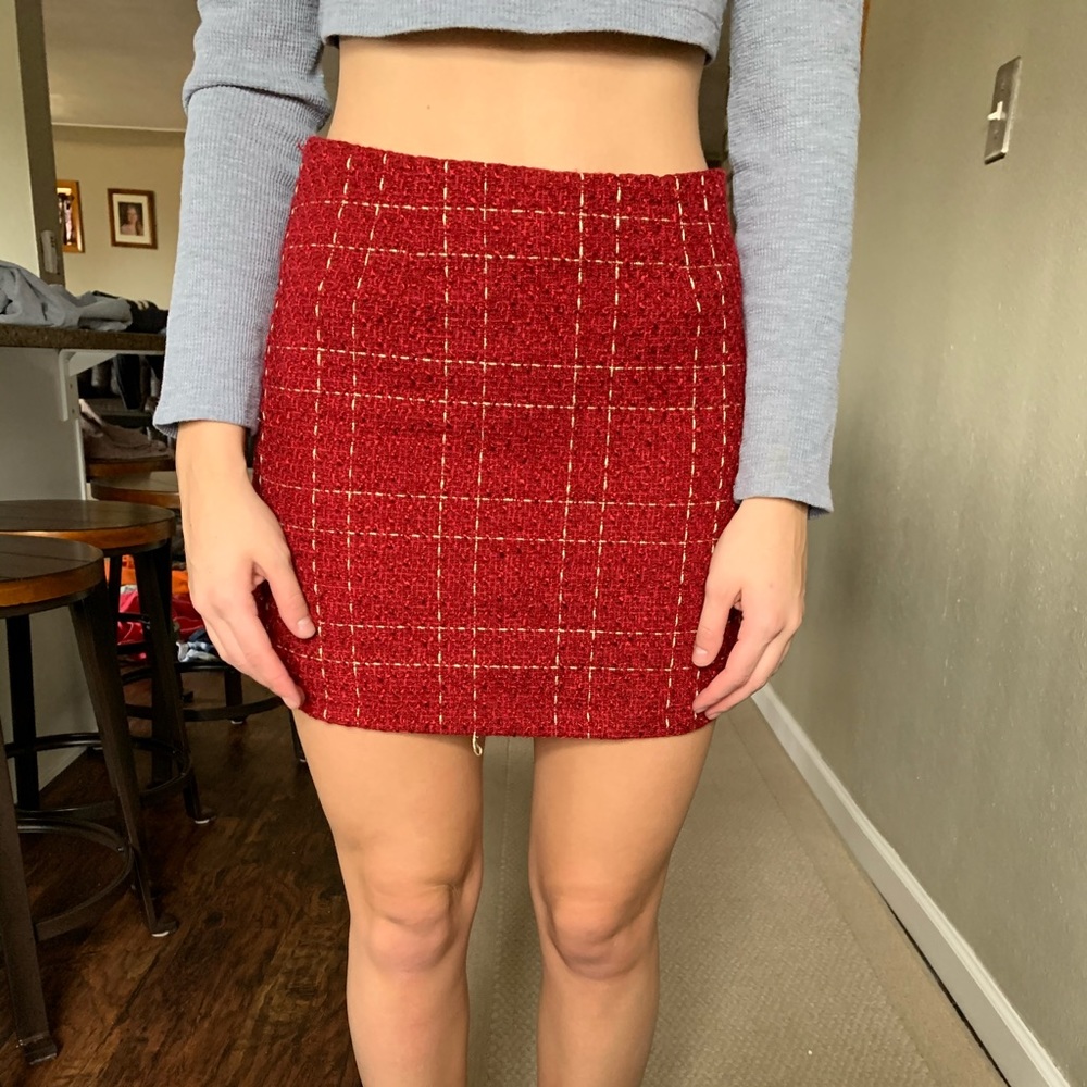 🌈 Forever 21 Plaid Wool Skirt